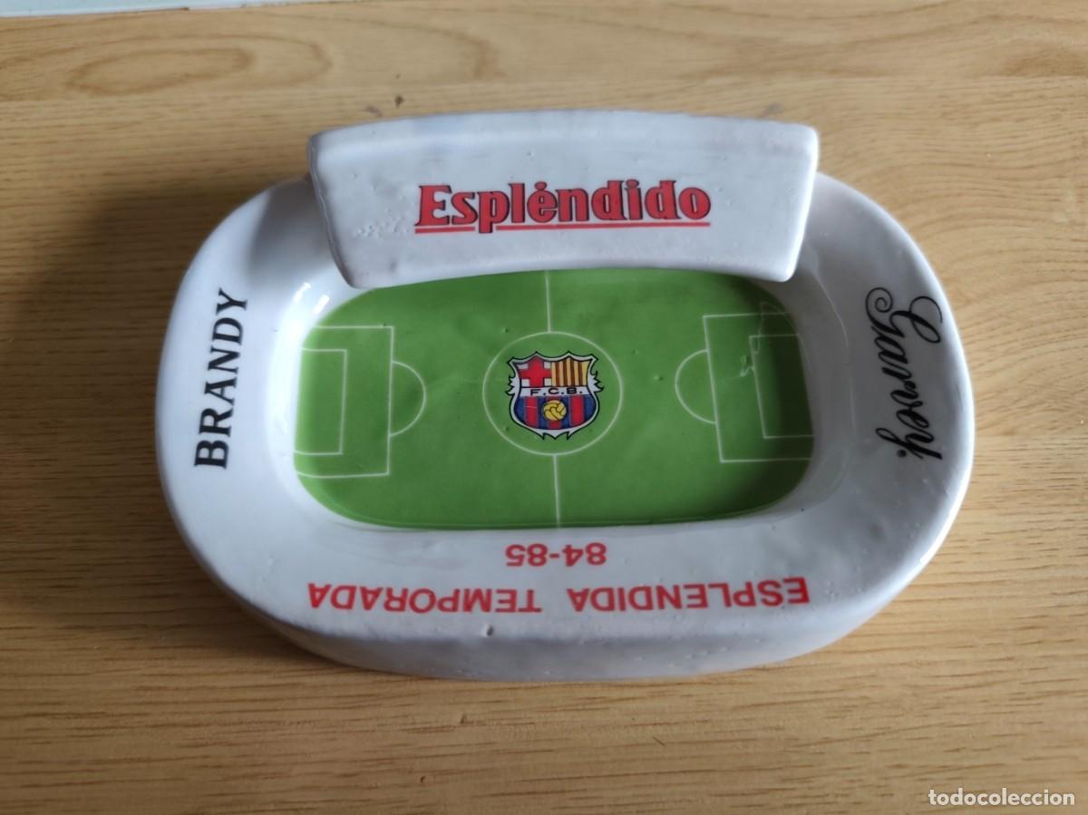 Coleccionismo deportivo: CENICERO BRANDY GARVEY ESPL&Eacute;NDIDO F.C. BARCELONA TEMPORADA 84-85 CAMP NOU
