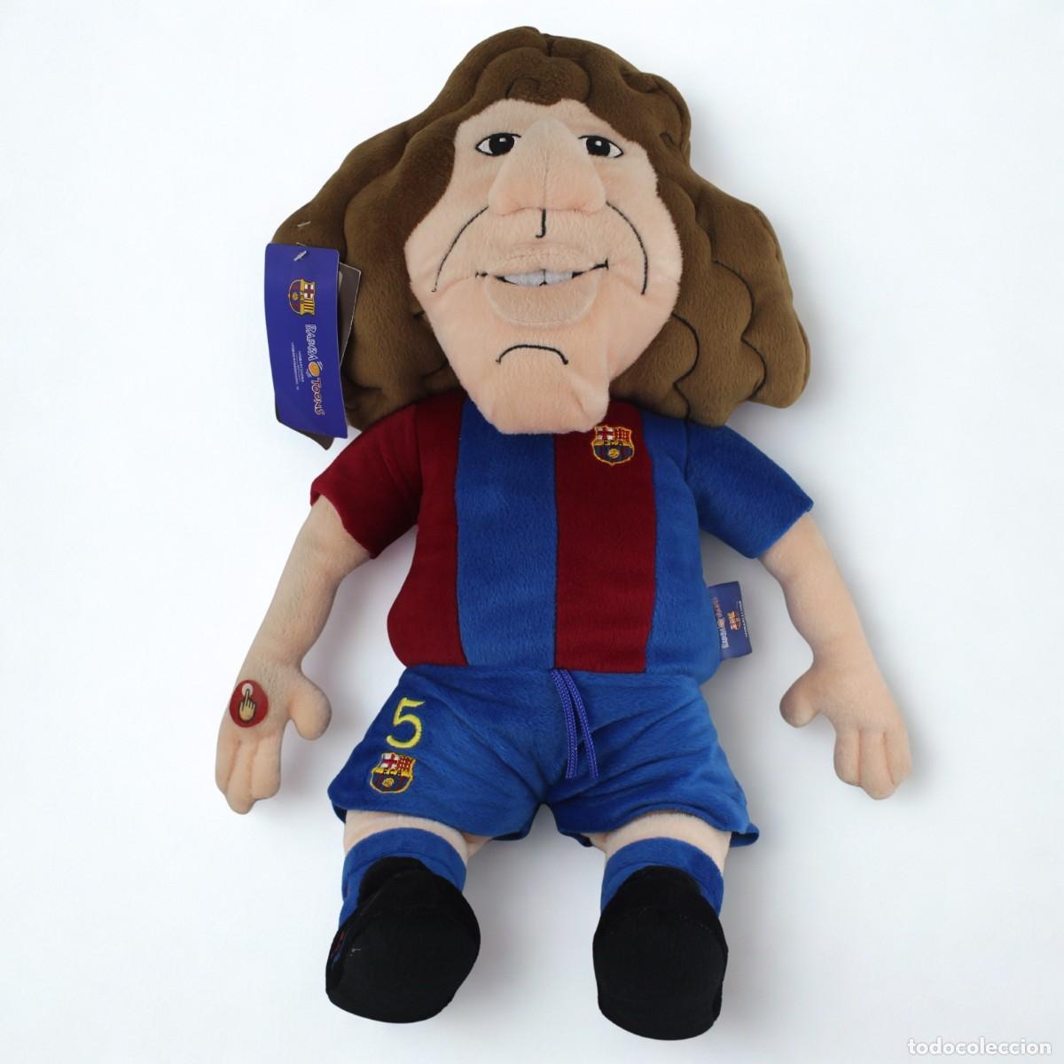 Coleccionismo deportivo: Peluche Carles Puyol FC Barcelona Bar&ccedil;atoons Vintage 60cm Musical Himno Oficial