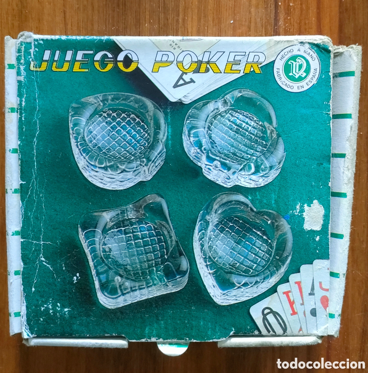 Coleccionismo deportivo: Juego ceniceros Poker FC Barcelona