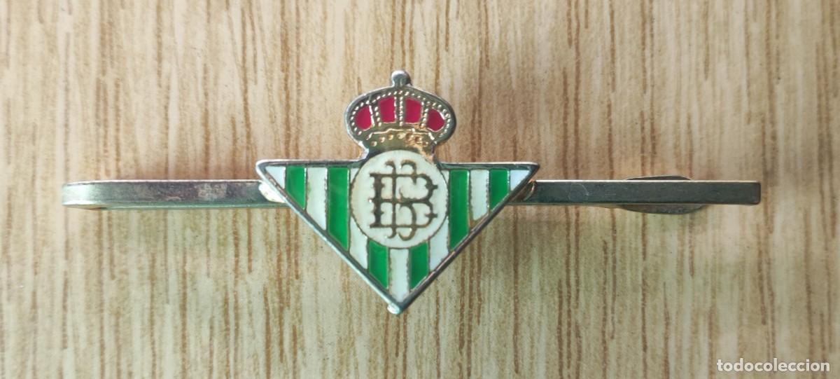 Coleccionismo deportivo: futbol - real club betis balonpie - aguja pasador de corbata - metal