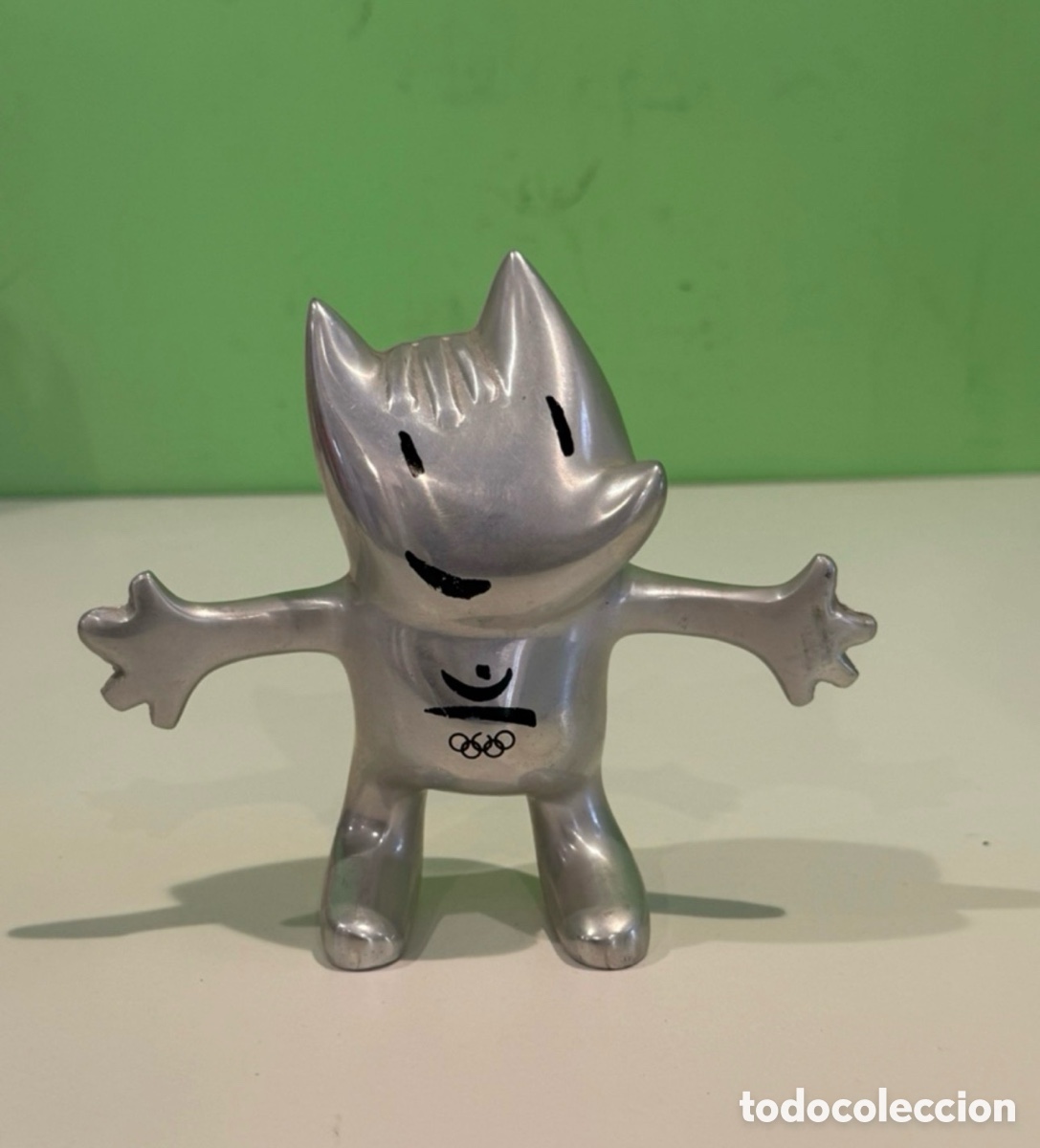 Coleccionismo deportivo: Cobi de Pilma en aluminio. Tama&ntilde;o peque&ntilde;o 15 cm. Javier Mariscal. 1988.excelente.