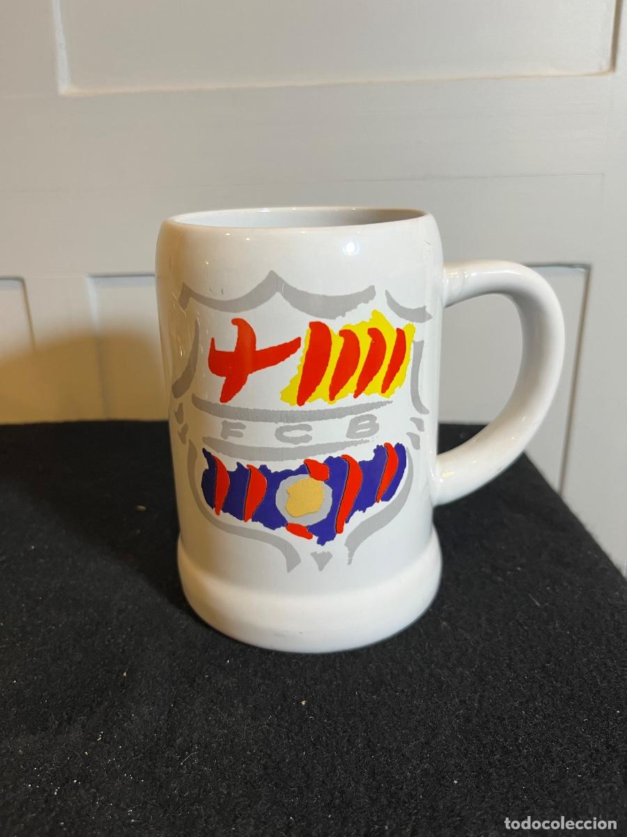 Coleccionismo deportivo: Jarra cerveza FC Barcelona 2001 Bar&ccedil;a cer&aacute;mica vintage coleccionismo f&uacute;tbol retro