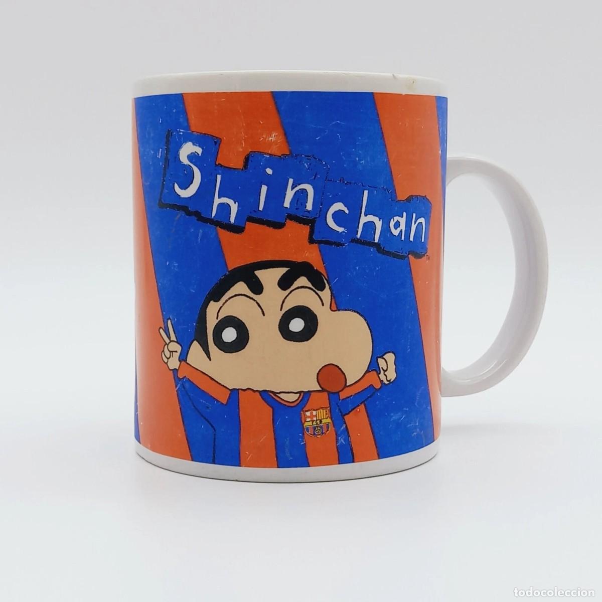 Coleccionismo deportivo: Taza Cup Mug Shin Chan 1992 FC Barcelona oficial product Bar&ccedil;a 2003 vintage