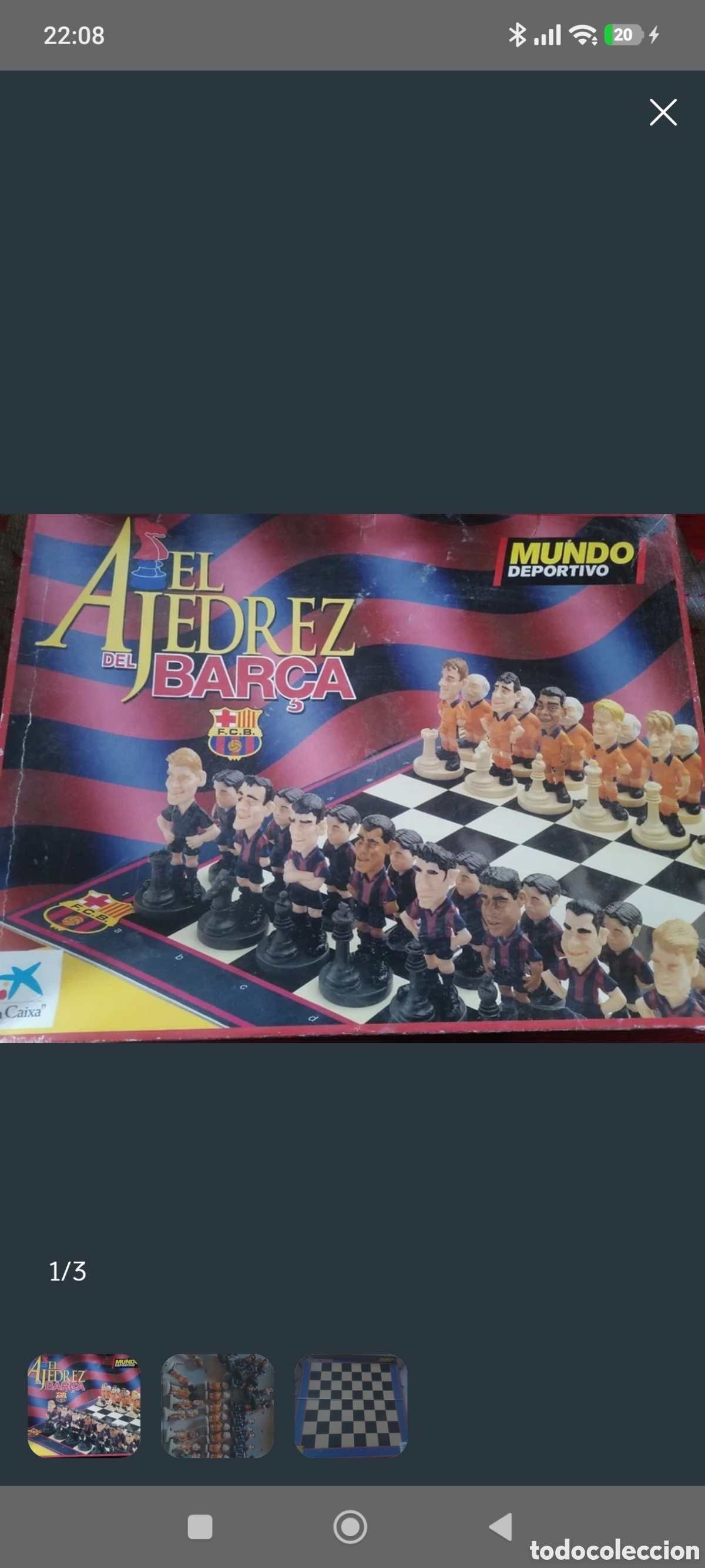 Coleccionismo deportivo: Ajedrez Bar&ccedil;a futbol