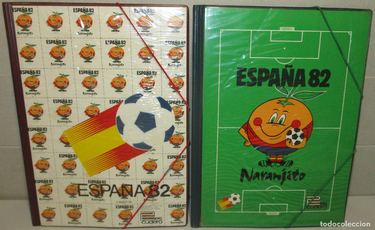 Sammelleidenschaft Sport: 2 antiguas carpetas NARANJITO, MUNDIAL ESPA&Ntilde;A 82, f&uacute;tbol