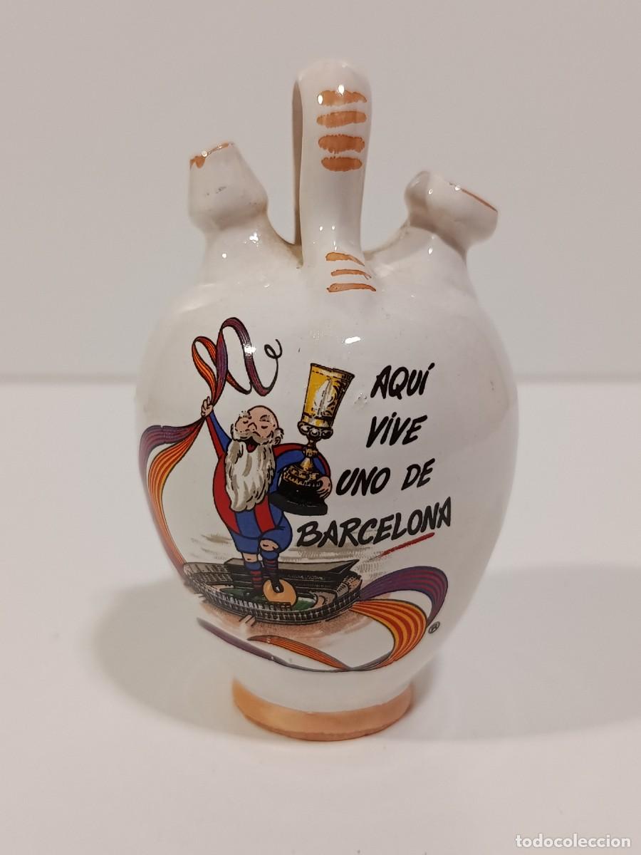 Coleccionismo deportivo: BOTIJO DEL F.C. BARCELONA DE 12 CM