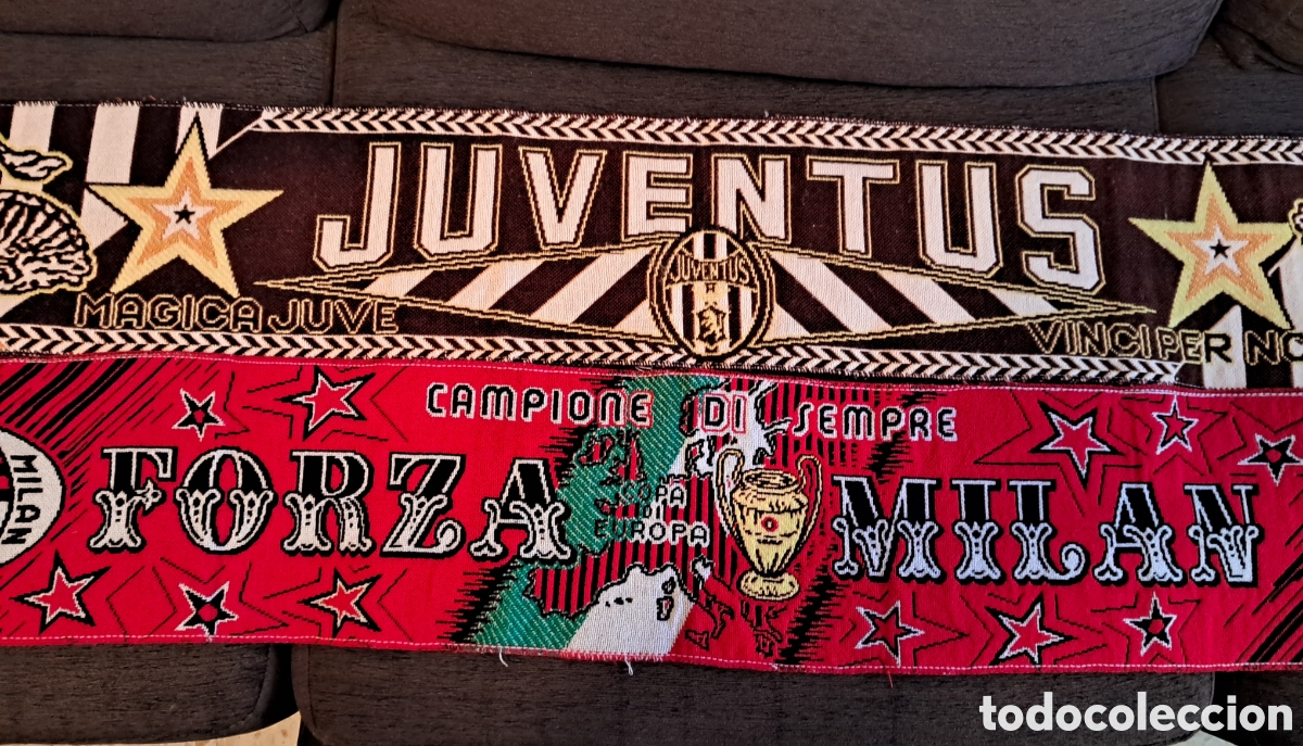 Collectionnisme sportif: 2 bufandas futbol Italiano