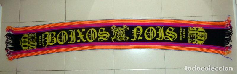 Sammelleidenschaft Sport: BUFANDA SCARF F&Uacute;TBOL ANTIGUA SERIGRAFIADA A&Ntilde;OS 80 FC BARCELONA ULTRAS BOIXOS NOIS SUPPORTERS. RARA