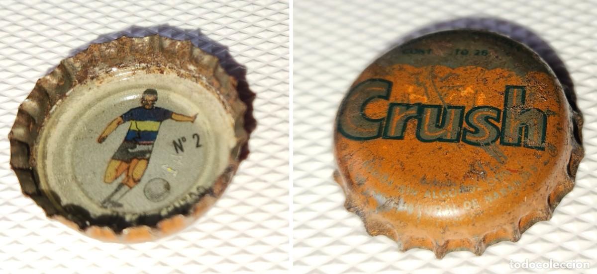Coleccionismo deportivo: BOCA JUNIORS - antigua CHAPA CORONA de Naranja CRUSH jugador de futbol ARGENTINA 1960