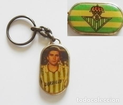 Sports collectibles: LLAVERO DE RAFAEL GORDILLO - B&Eacute;TICO &Iacute;DOLO FUTBOLISTA - ESCUDO DEL REAL BETIS BALOMPI&Eacute; F&Uacute;TBOL DEPORTE