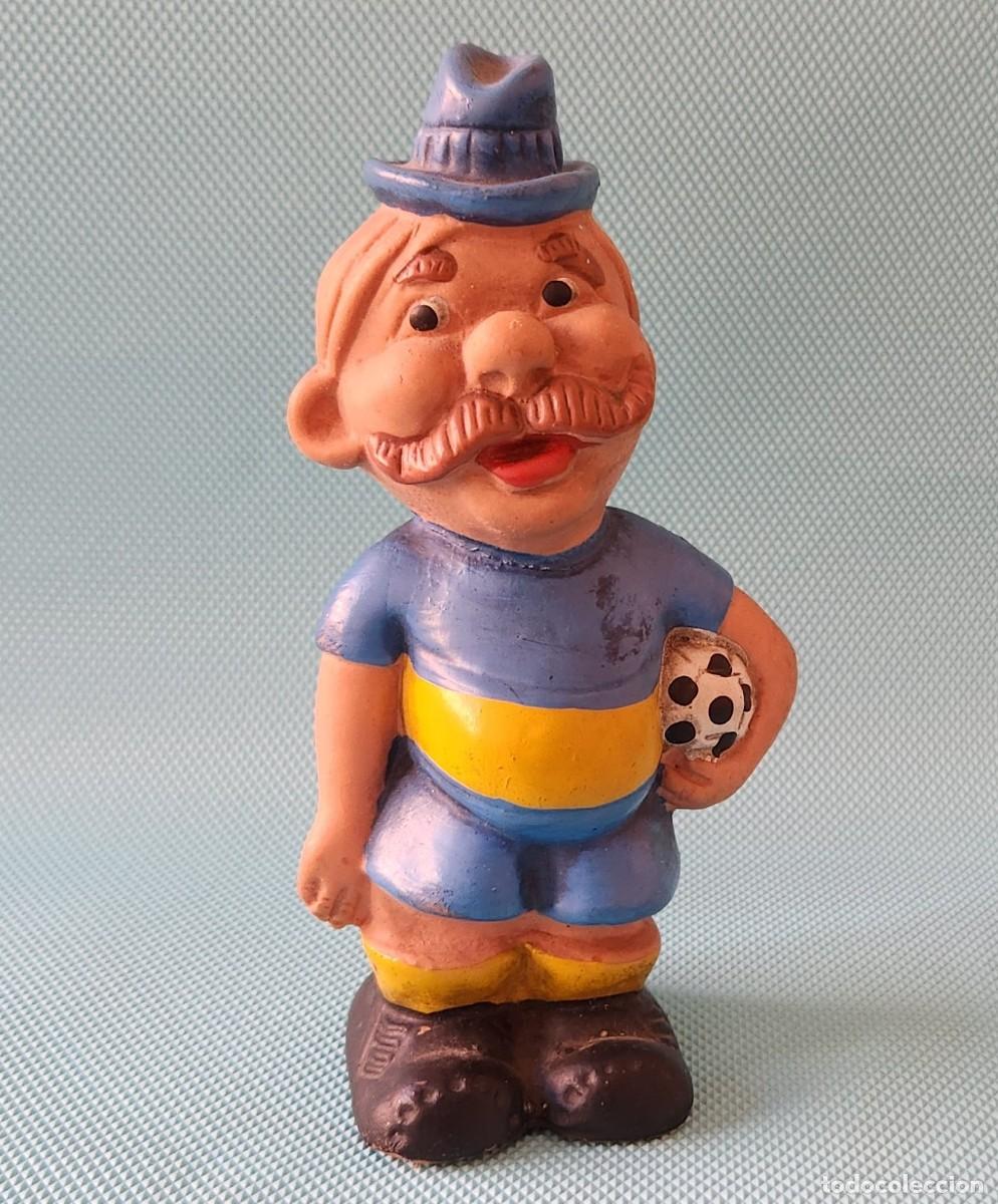 Sammelleidenschaft Sport: BOCA JUNIORS Mascota DON PEDRIN vintage ARGENTINA 1965 mu&ntilde;eco de goma FUTBOL