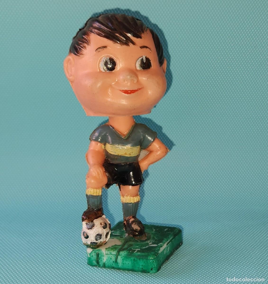 Coleccionismo deportivo: Mu&ntilde;eco Boca Juniors F&uacute;tbol 1970s - CABEZON adorno de pastel - de pl&aacute;stico
