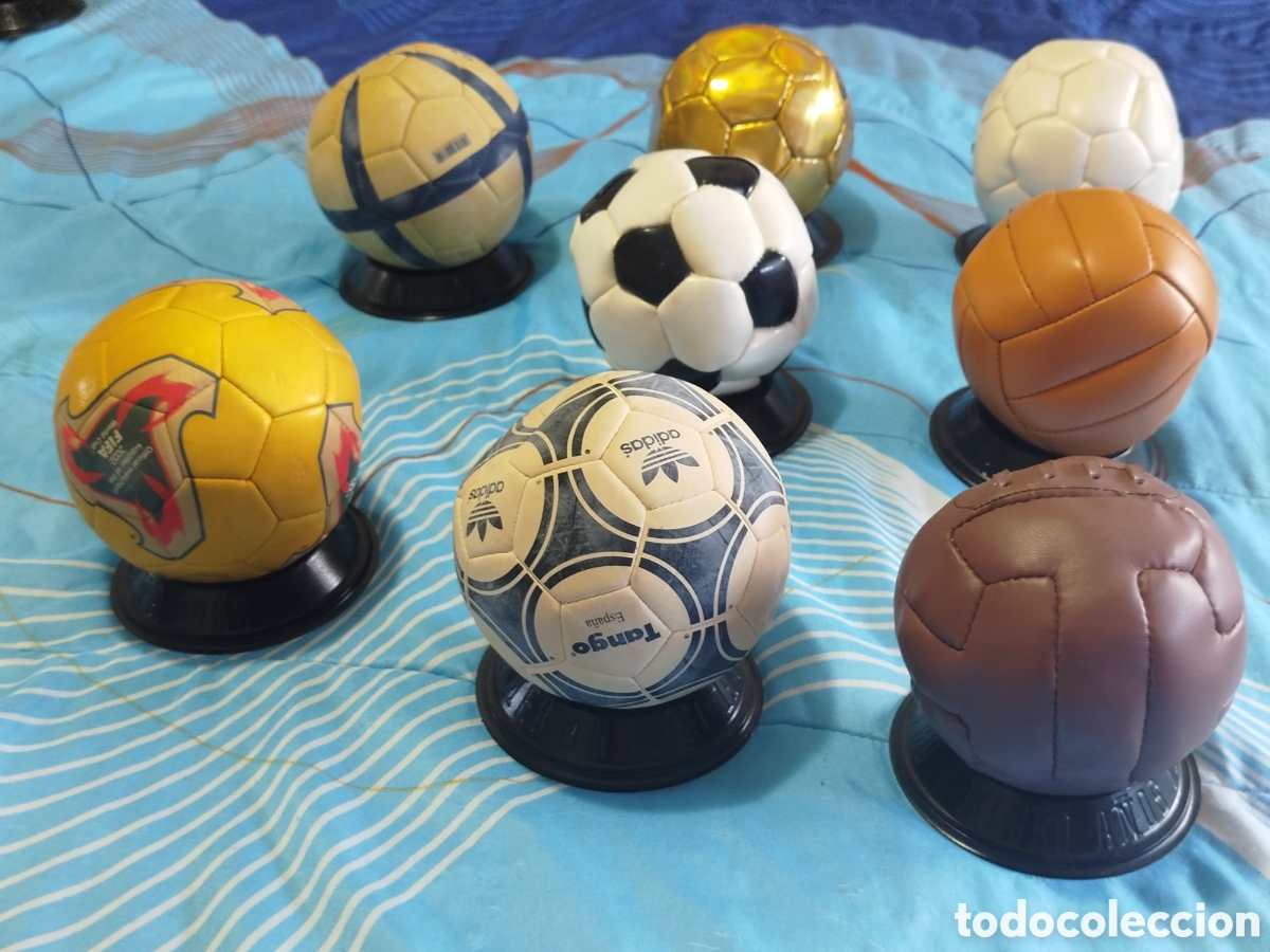 Coleccionismo deportivo: Colecci&oacute;n Completa Mini Balones Hist&oacute;ricos Adidas / MARCA