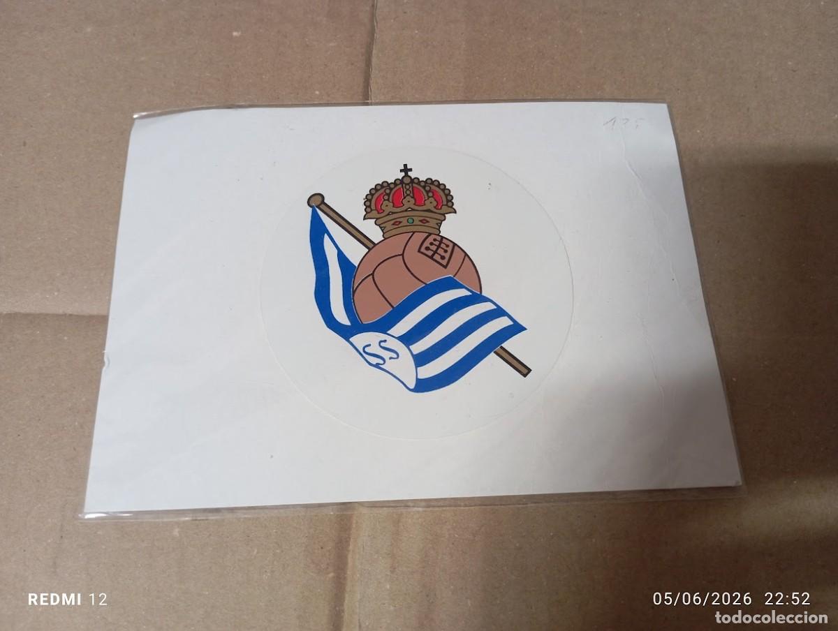 Coleccionismo deportivo: PEGATINA REAL SOCIEDAD DE FUTBOL SAN SEBASTIAN DONOSTIA