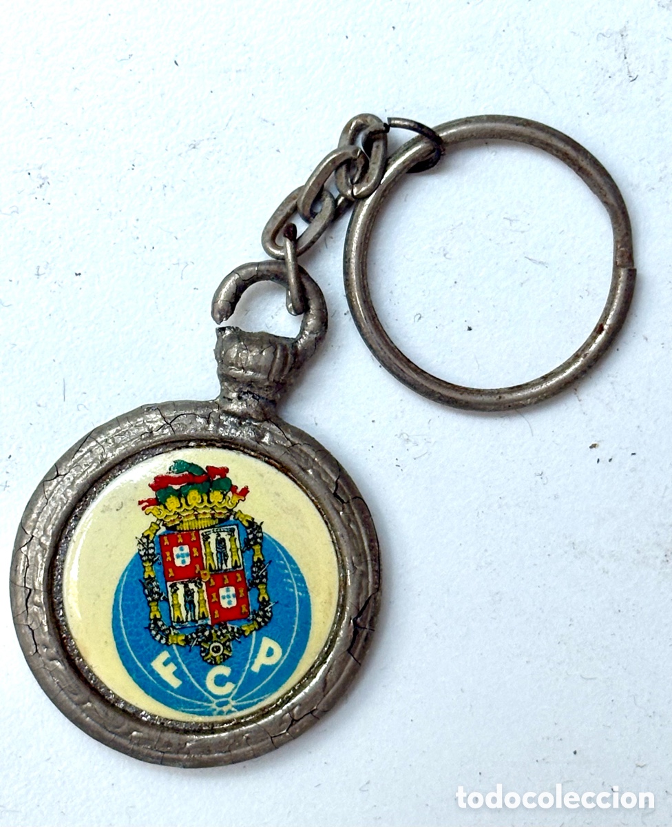 Sammelleidenschaft Sport: FC PORTO OPORTO Llavero Antiguo de Colecci&oacute;n - Estilo Reloj de Bolsillo Vintage (FCP Raro).