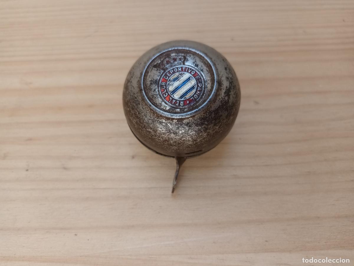 Coleccionismo deportivo: ANTIGUO TIMBRE REAL CLUB DEPORTIVO ESPA&Ntilde;OL. FUTBOL.BICICLETA CLASICA.