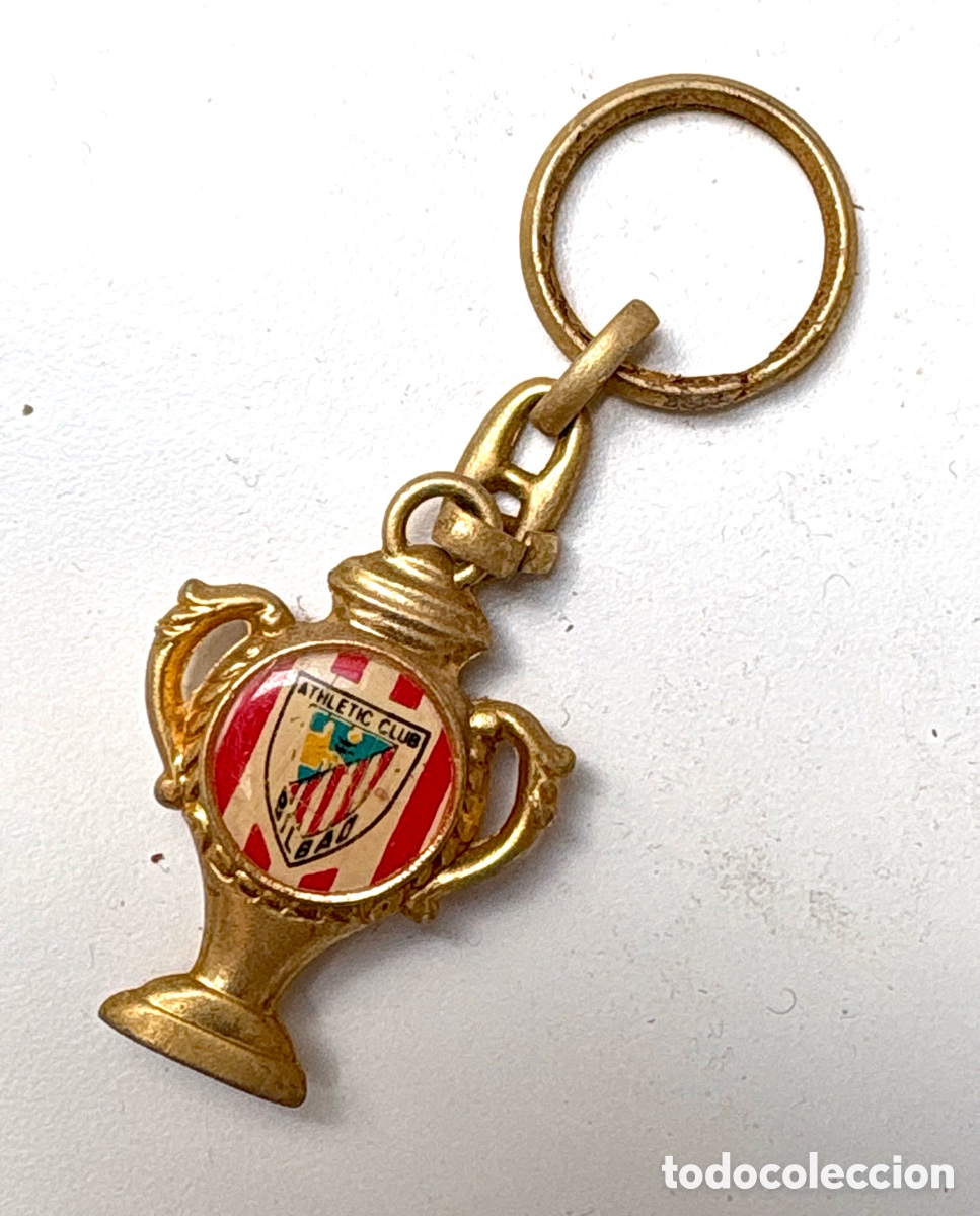 Coleccionismo deportivo: Antiguo Llavero Copa Athletic Club de Bilbao - Metal Dorado Vintage A&ntilde;os 70/80