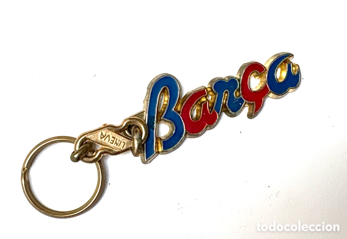 Coleccionismo deportivo: Llavero Vintage FC Barcelona &rdquo;Bar&ccedil;a&rdquo; - Oficial Lineva A&ntilde;os 80/90