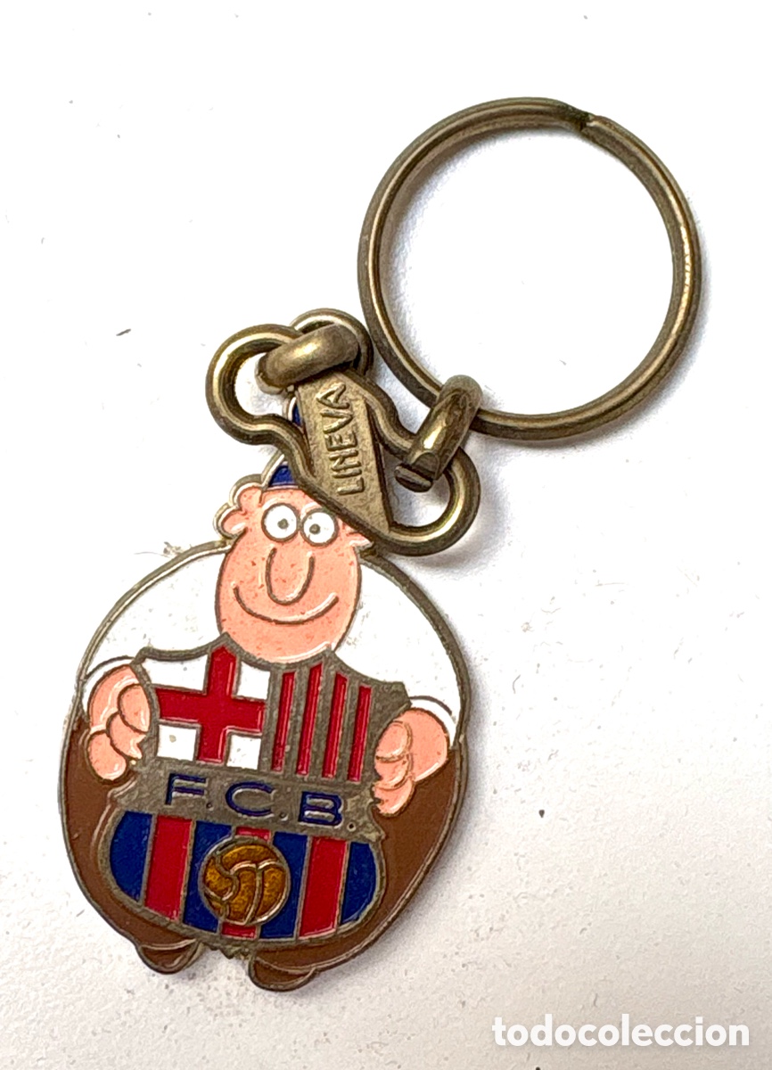 Coleccionismo deportivo: Llavero Vintage Jordi Cul&eacute; F.C. Barcelona - Oficial Lineva/&Oacute;scar (A&ntilde;os 90)
