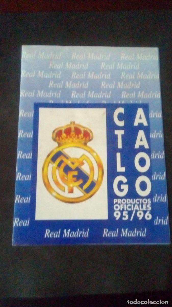 Coleccionismo deportivo: Cat&aacute;logo de productos Oficiales 95/96 del Real Madrid-COMO NUEVO