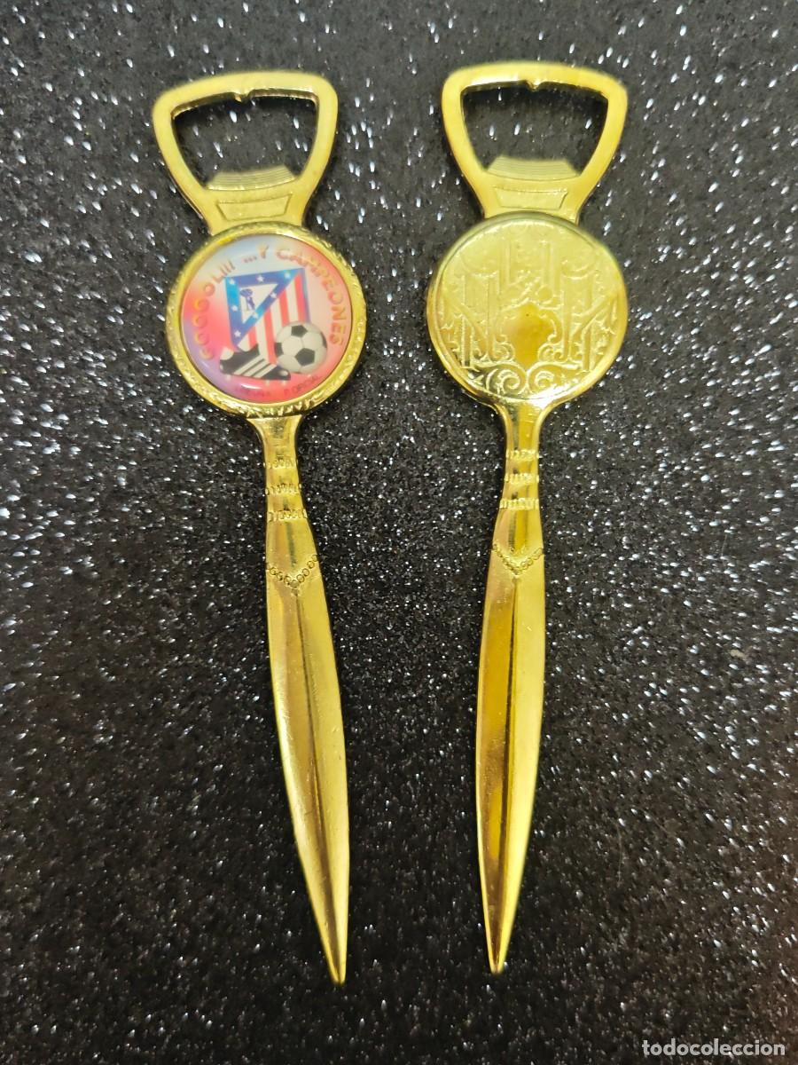 Coleccionismo deportivo: ABRECARTAS ABREBOTELLAS ATLETICO DE MADRID A&Ntilde;OS 90