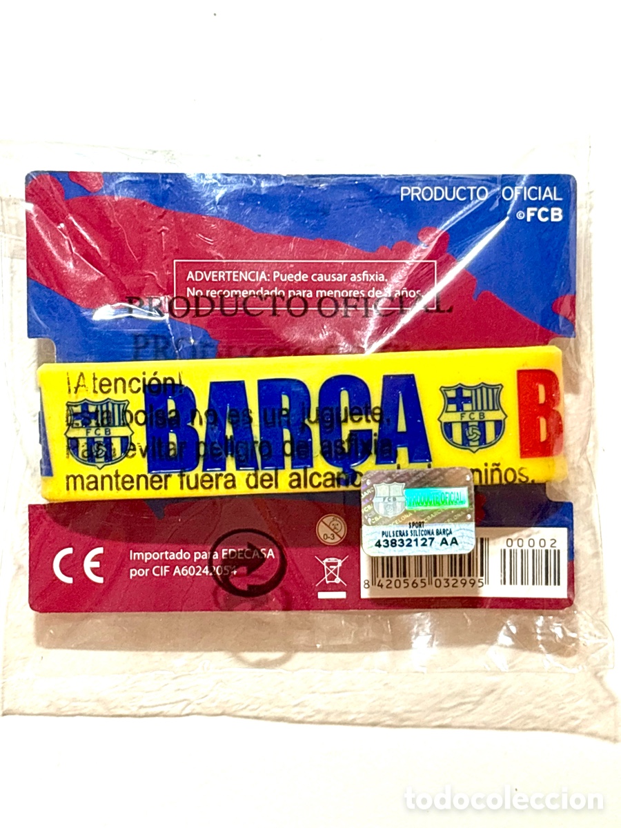 Sports collectibles: Pulsera Oficial FC Barcelona (Bar&ccedil;a) &Eacute;poca Dorada (2010-2013) - Nueva