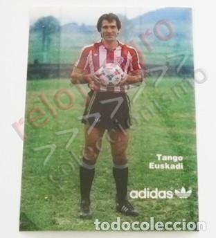 Coleccionismo deportivo: PEGATINA ANDONI Goikoetxea PUBLICIDAD DE ADIDAS BAL&Oacute;N TANGO EUSKADI F&Uacute;TBOL ATHLETIC BILBAO DEPORTE