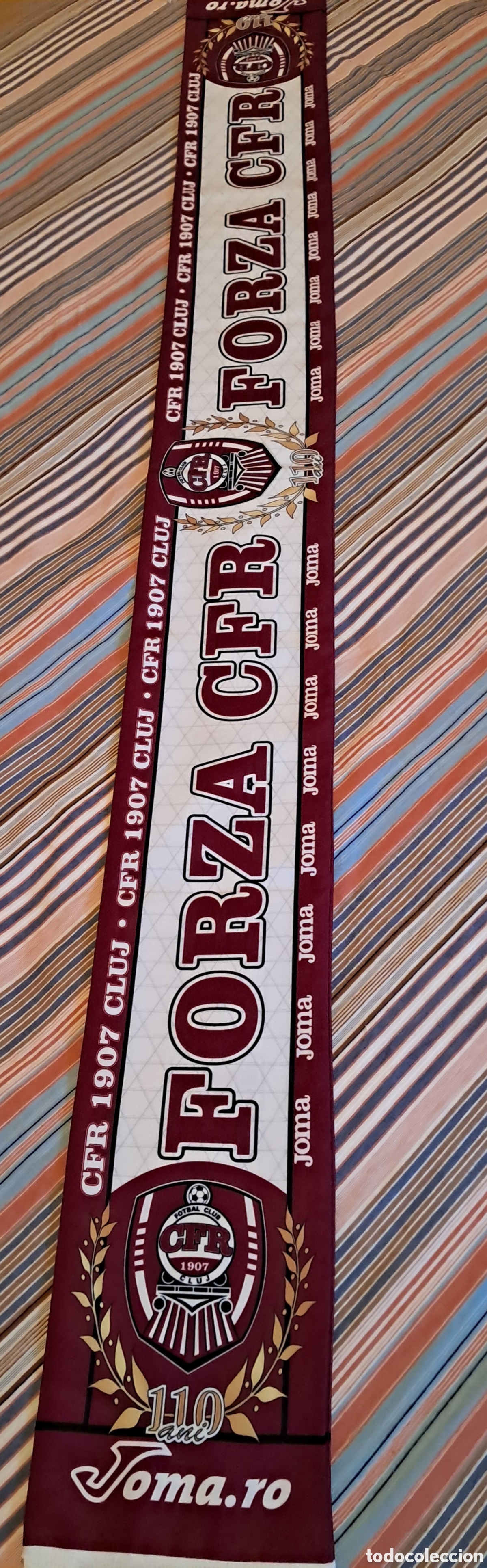 Coleccionismo deportivo: Bufanda futbol Cluj CFR 1907 - Foto 2