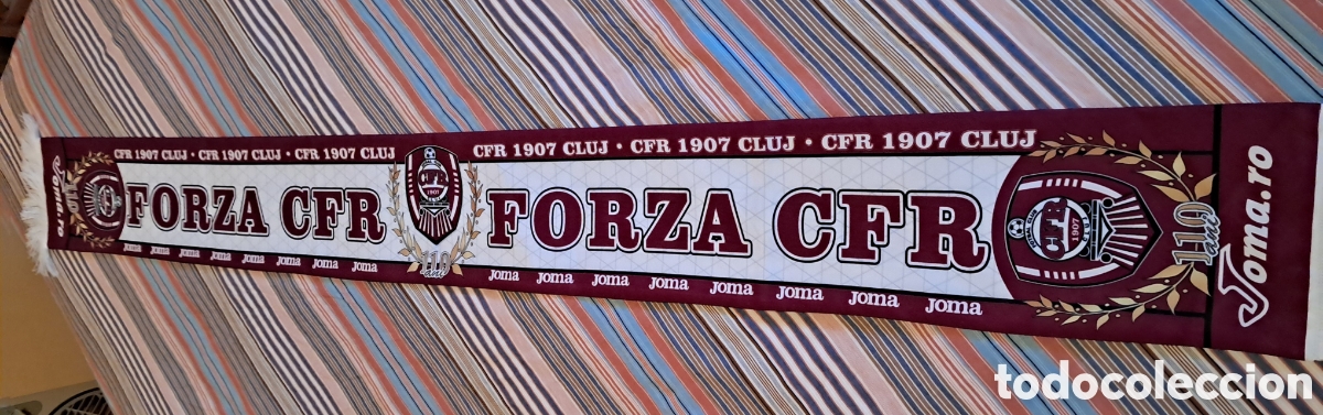 Coleccionismo deportivo: Bufanda futbol Cluj CFR 1907 - Foto 6