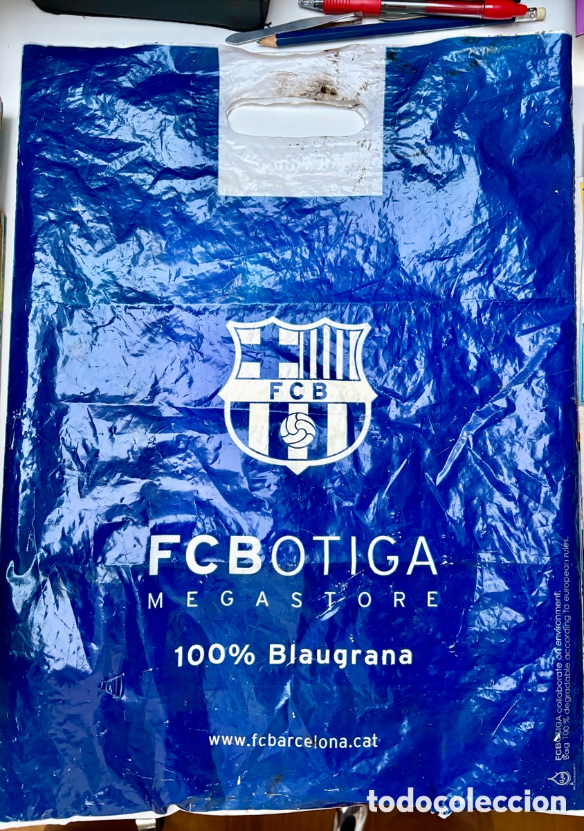 Coleccionismo deportivo: Bolsa Oficial Vintage FCBotiga Megastore FC Barcelona (Color Azul)