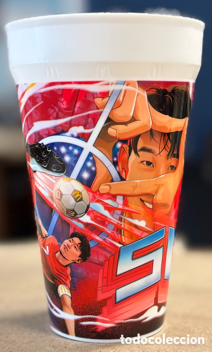 Coleccionismo deportivo: HEUNG MIN SON (COREA DEL SUR). VASO PROMOCIONAL McDONALDS MUNDIAL 2026, NUEVO, SI USAR.