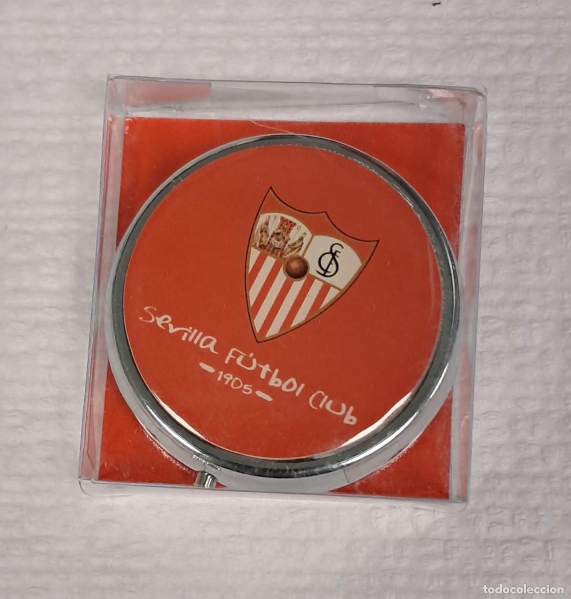 Coleccionismo deportivo: CAJITA PASTILLERO SEVILLA FUTBOL CLUB, MODELO 3