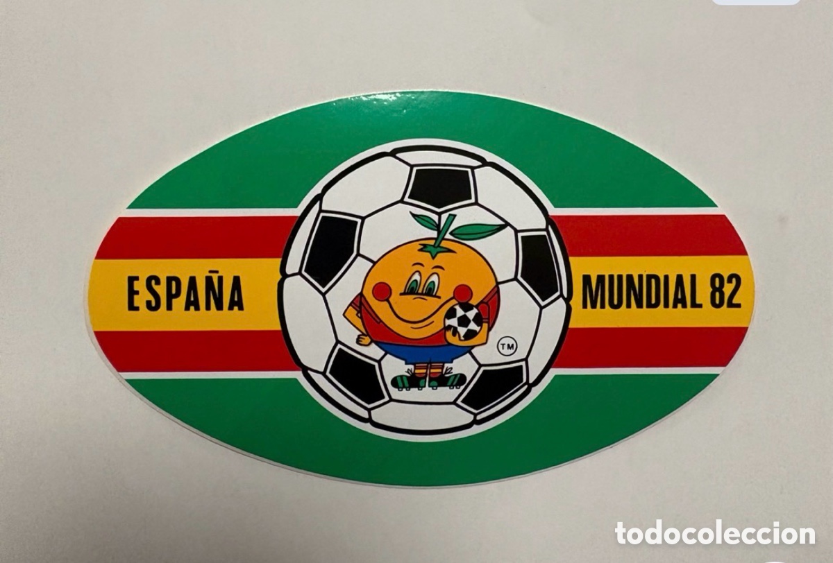 Sports collectibles: ADHESIVO PEGATINA ESPA&Ntilde;A 82 - MUNDIAL 1982 - FUTBOL - NARANJITO