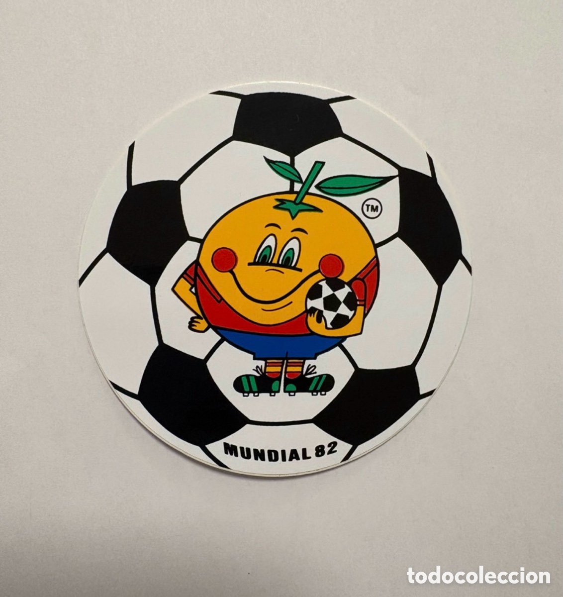 Sports collectibles: ADHESIVO PEGATINA ESPA&Ntilde;A 82 - MUNDIAL 1982 - FUTBOL - NARANJITO