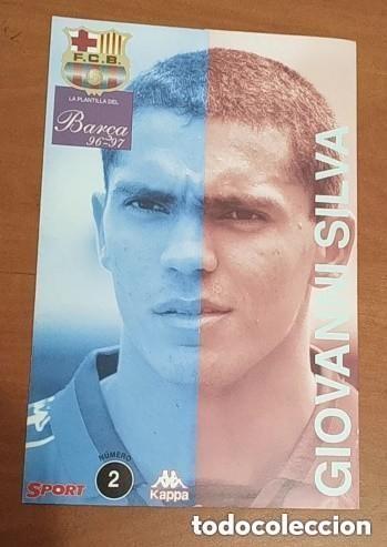 Sammelleidenschaft Sport: LAMINA FICHA GIOVANNI SILVA BAR&Ccedil;A 96-97