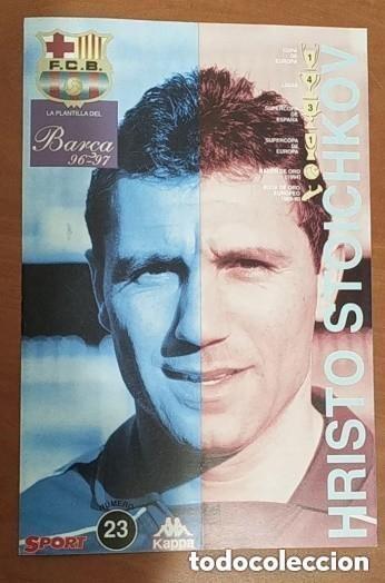 Sammelleidenschaft Sport: LAMINA FICHA HRISTO STOICHKOV BAR&Ccedil;A 96-97