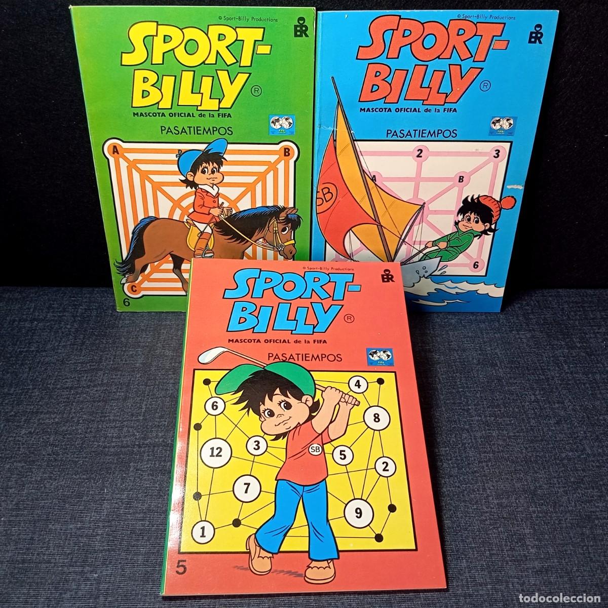 Coleccionismo deportivo: ⚜️ # C005. Lote 3 Libros Pasatiempos Sport Billy Mascota Oficial FIFA 1982 # 4, 5, 6 Nuevos Stock