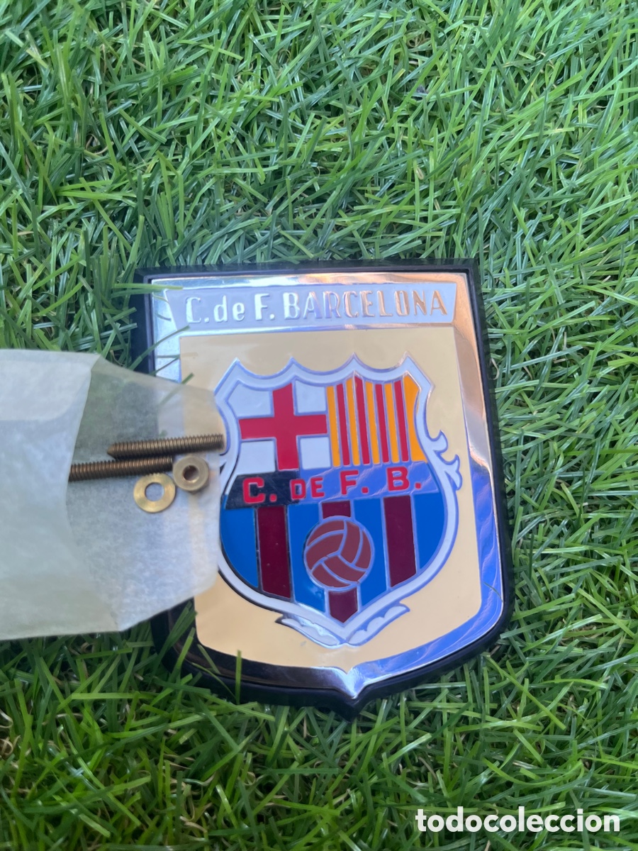 Sammelleidenschaft Sport: Placa FC Barcelona A&ntilde;os 60 Antigua para coche
