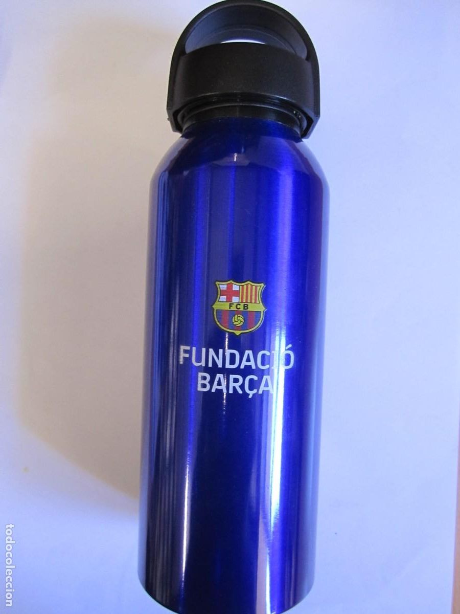 Coleccionismo deportivo: botella aluminio fundacio bar&ccedil;a