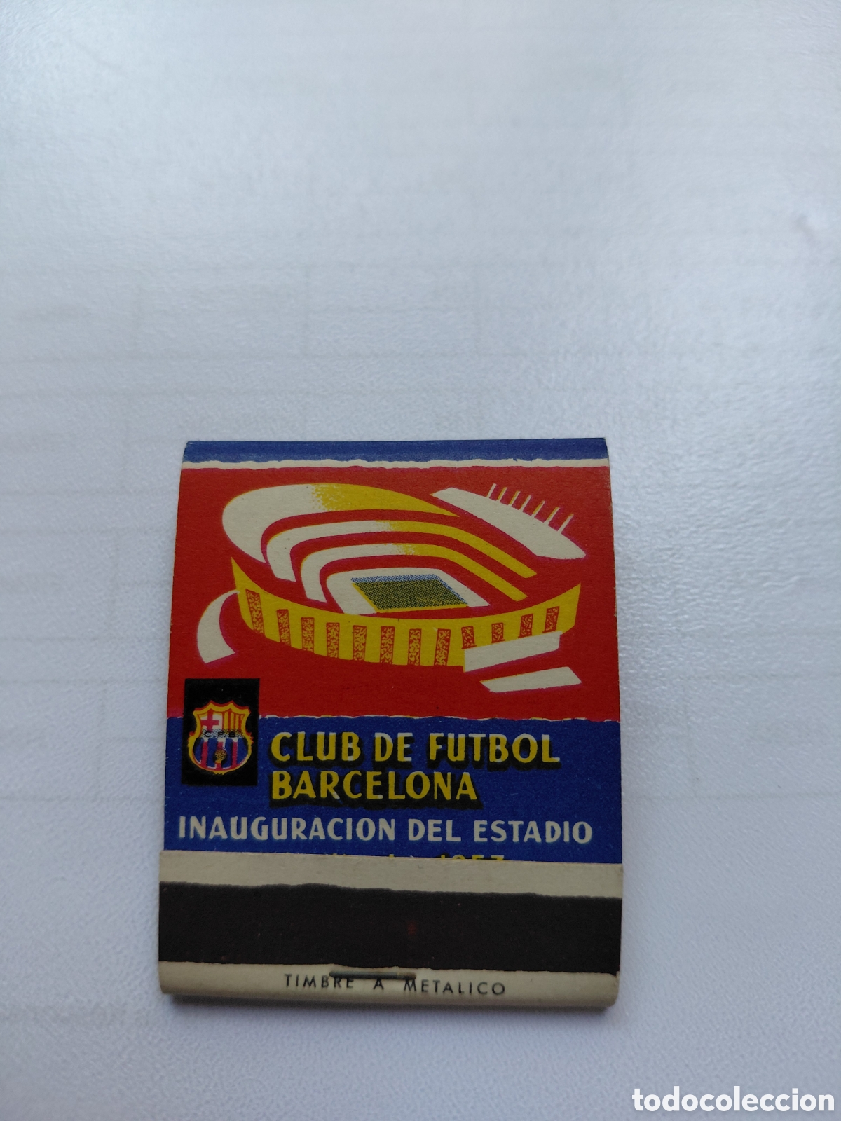 Coleccionismo deportivo: CARTERA CERILLAS RECUERDO INAUGURACION CAMP NOU 1957