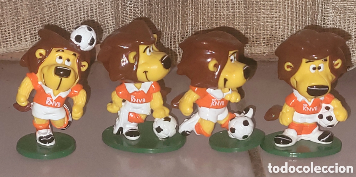 Sammelleidenschaft Sport: Bonito lote completo 4 figuras pvc goma Dutchy Equipo Holanda Mundiales 1994 EEUU