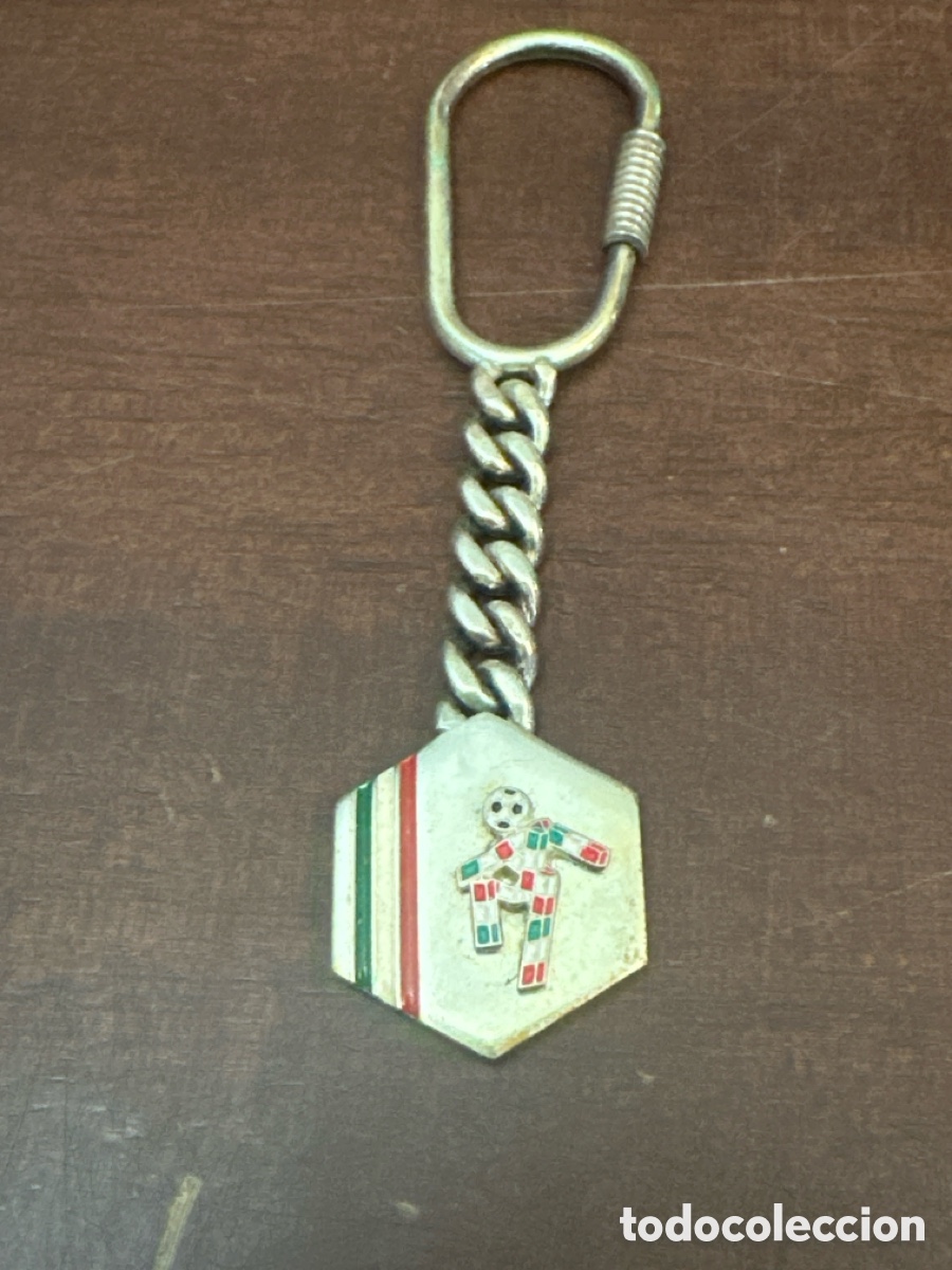 Coleccionismo deportivo: BONITO LLAVERO DE PLATA DE LEY MUNDIAL DE FUTBOL 1990 ITALIA