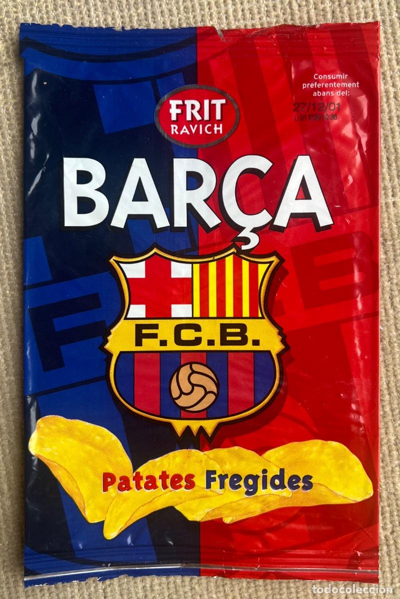 Coleccionismo deportivo: Bolsa de patatas fritas Bar&ccedil;a - F&uacute;tbol Club Barcelona (Frit Ravich) - A&ntilde;o 2001