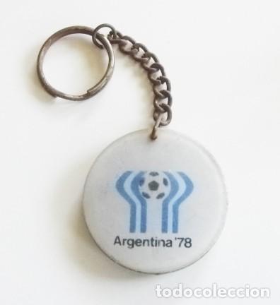 Coleccionismo deportivo: LLAVERO DE ARGENTINA 78 LOGOTIPO DEL MUNDIAL F&Uacute;TBOL - A&Ntilde;O 1978 - LOGO DEPORTE - ES DIF&Iacute;CIL CONSEGUIR