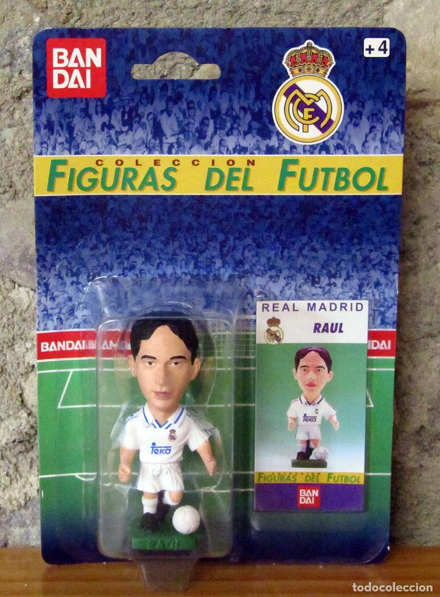 Coleccionismo deportivo: BLISTER COLECCION FIGURAS DEL FUTBOL DE BANDAI - RAUL - REAL MADRID - 1997