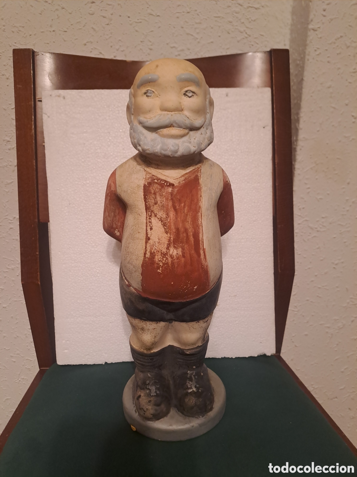Coleccionismo deportivo: Antigua Hucha Original del Abuelo del Bar&ccedil;a &ndash; 39 cm &ndash; Cer&aacute;mica &ndash; Sin restaurar