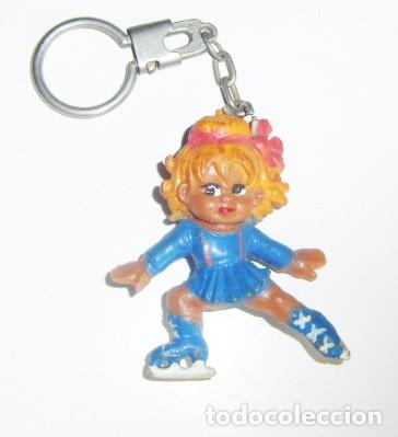 Coleccionismo deportivo: LLAVERO PATINADORA PERSONAJE DE SPORT BILLY - MUNDIAL 82 1982 ESPA&Ntilde;A - FIGURA GOMA DEPORTE ESPA&Ntilde;A82