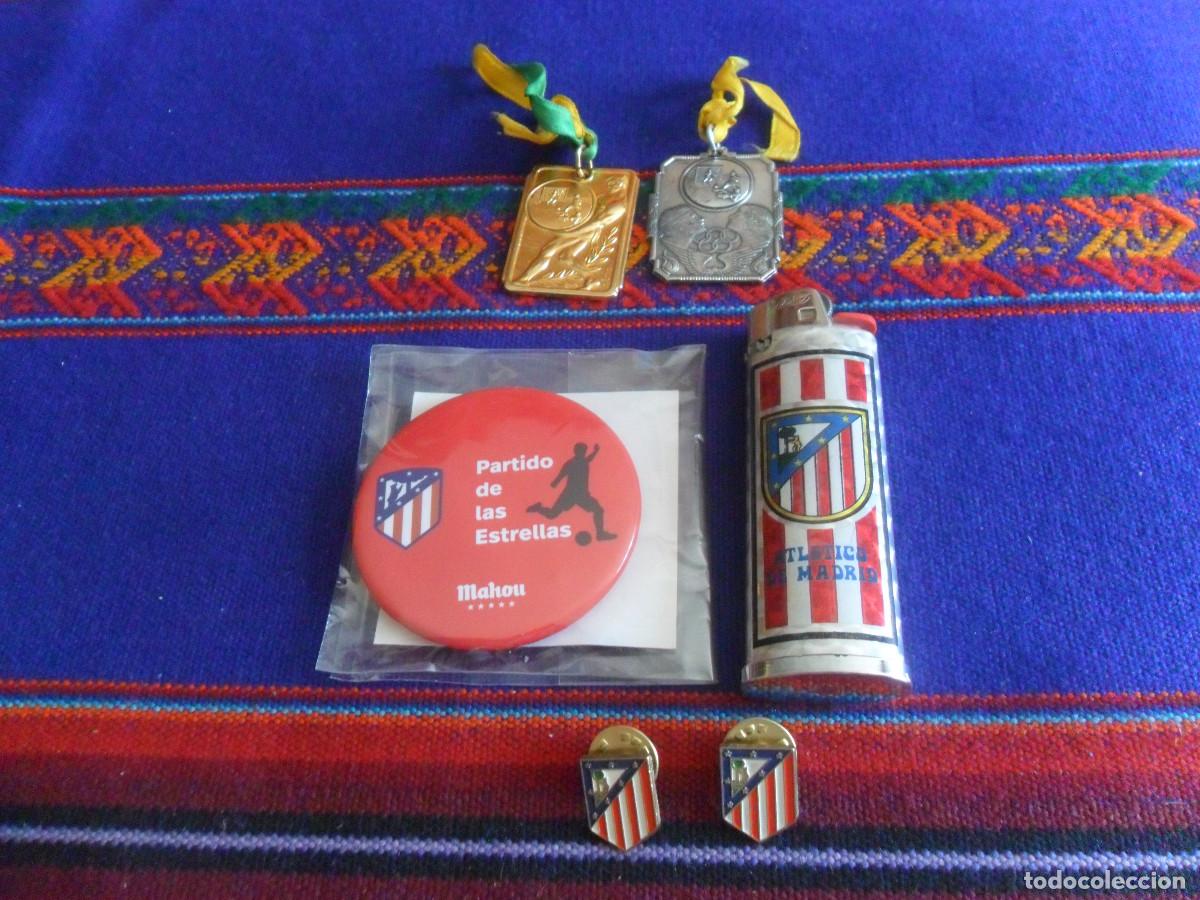 Colecionismo desportivo: ATL&Eacute;TICO DE MADRID MECHERO BIC, 2 PIN E IM&Aacute;N ABREBOTELLAS PARTIDO DE LAS ESTRELLAS MAHOU PRECINTADO