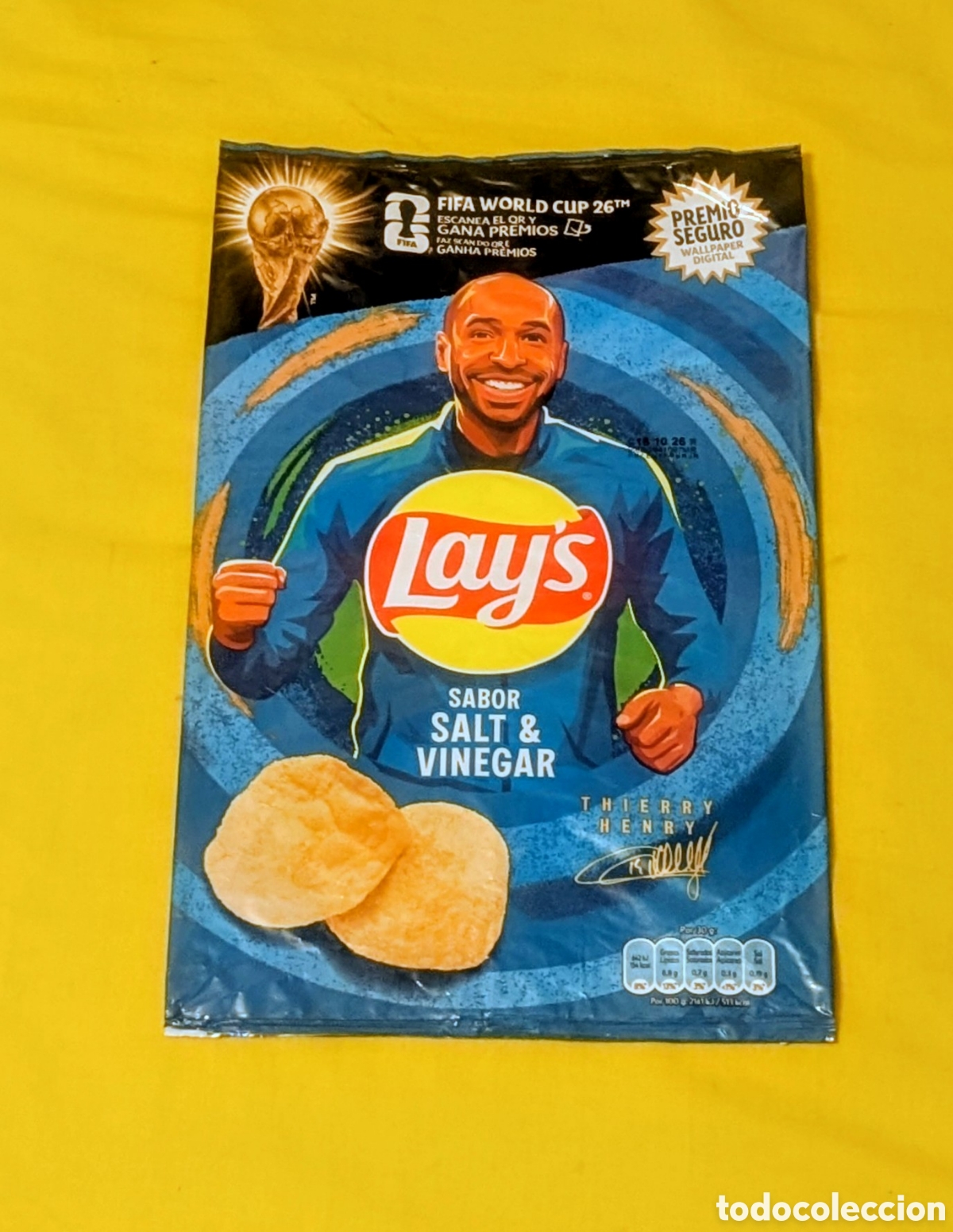 Coleccionismo deportivo: Bolsa patatas Lays. FIFA WORLD CUP 2026. Mundial de futbol. Thierry Henry