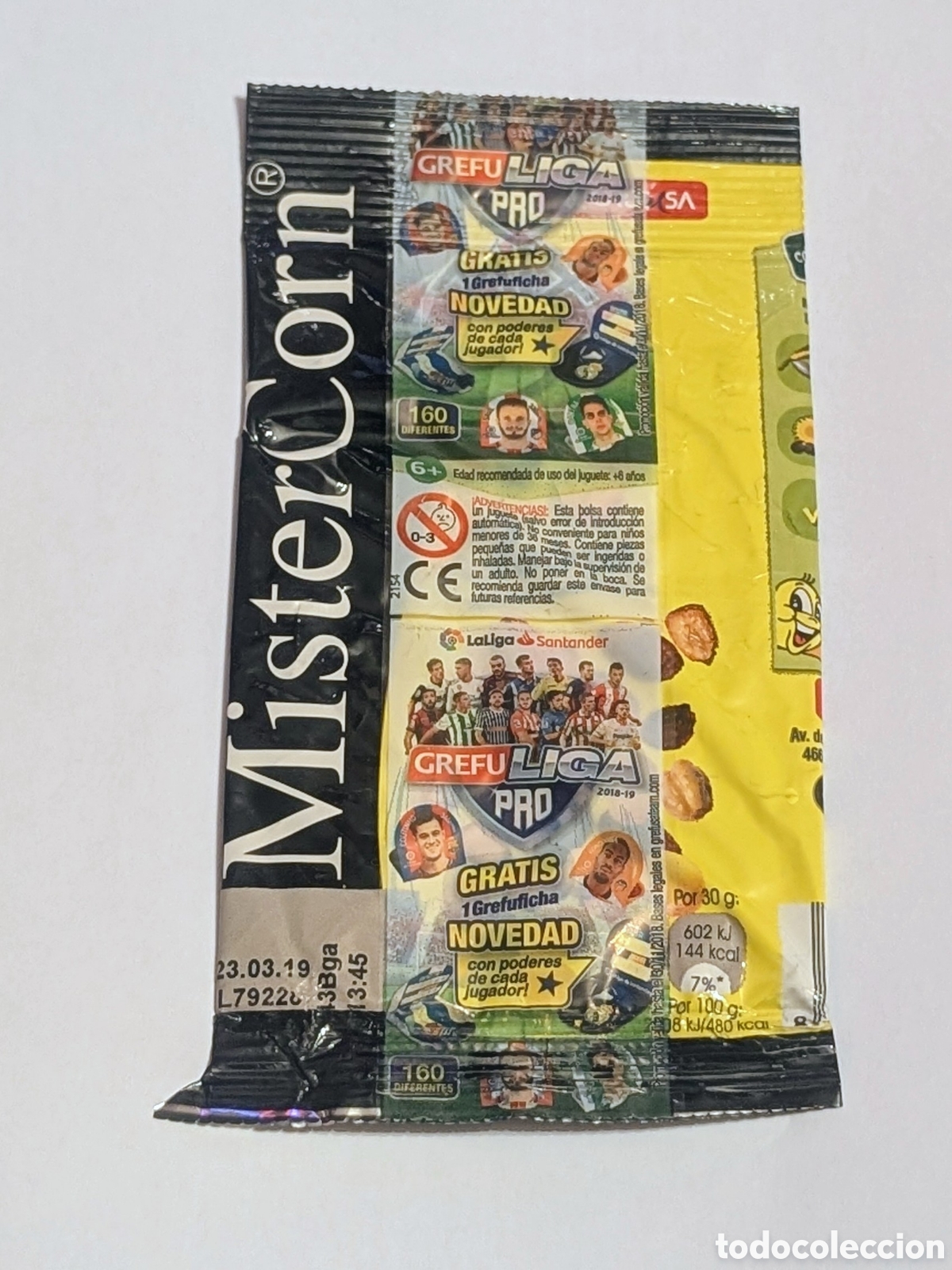 Coleccionismo deportivo: Bolsa MisterCorn. Grefuliga Pro. Liga de F&uacute;tbol